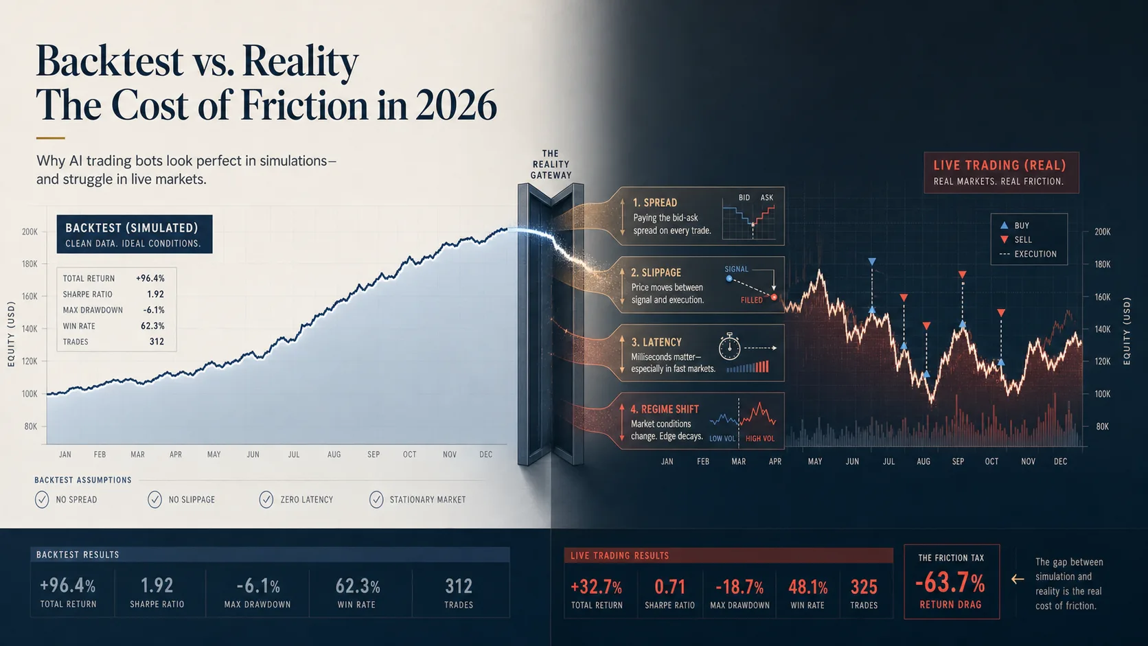 Can AI-Powered Trading Bots Actually Profit in 2026? Backtests vs Live-Market Reality